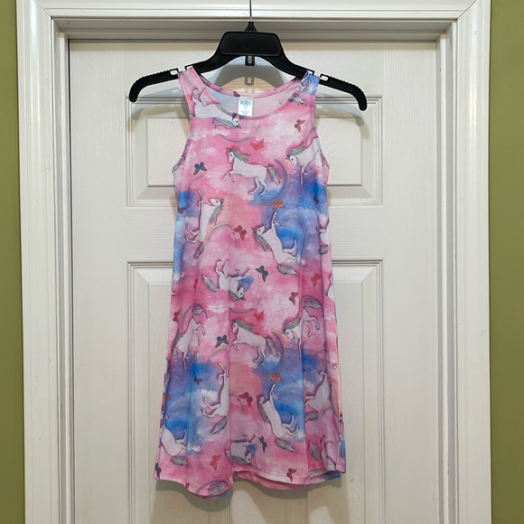 The Children’s Place - NWT sleeveless dress with unicorns - size M/M (7/8) - Picture 1 of 4